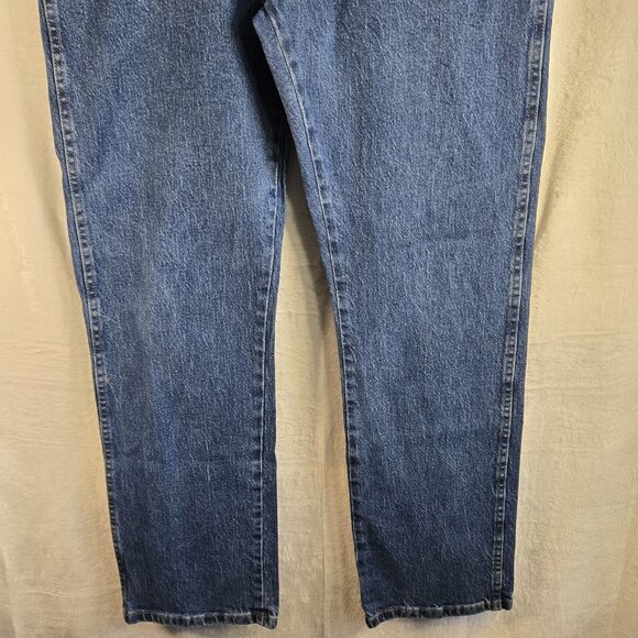 Wrangler Five Star Men's Jeans Regular Fit - Dark Stonewash Size 36 x 32 - Picture 3 of 9